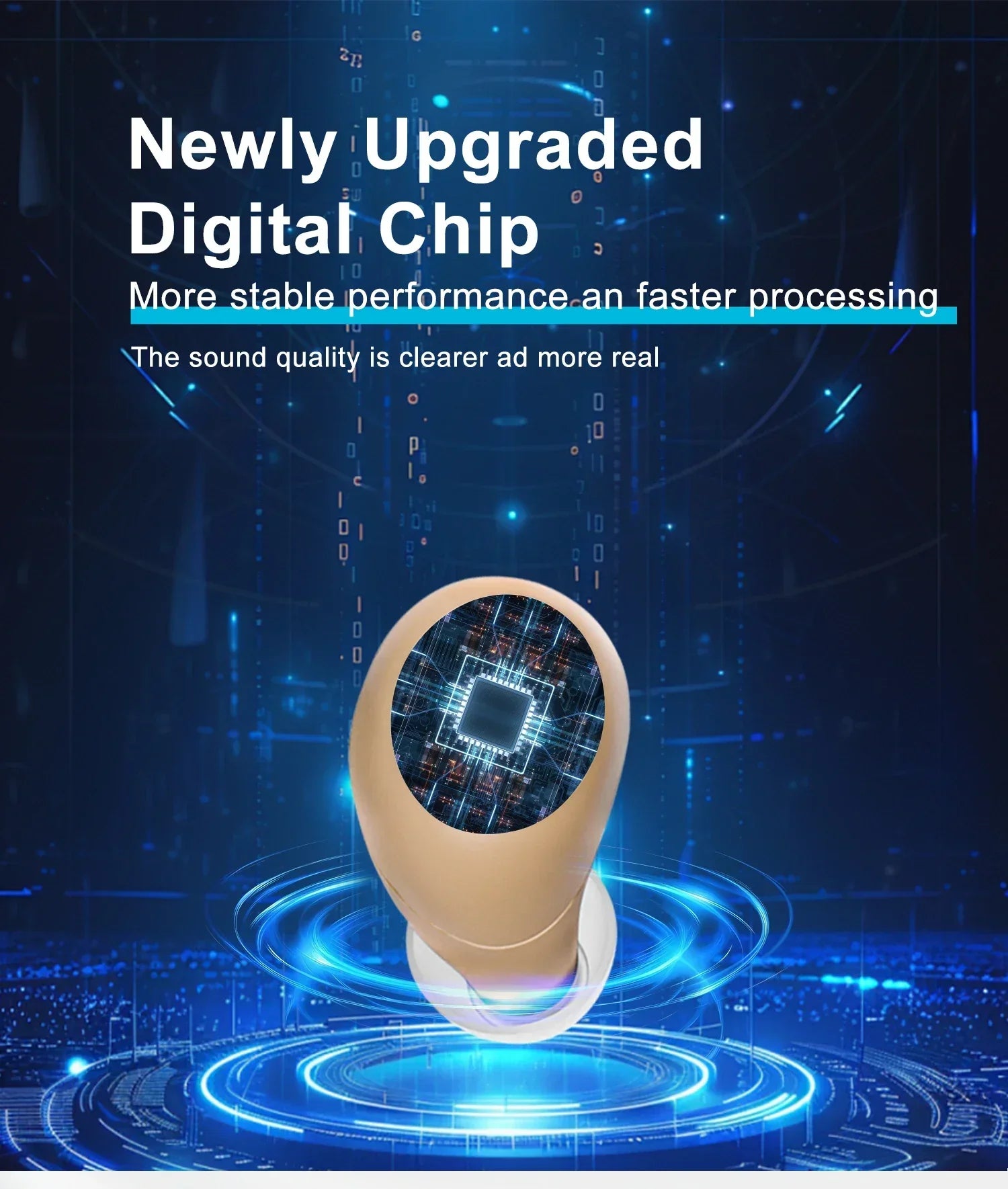 Clairons™ Tiny ITE Bluetooth Hearing Aids (App Controlled)